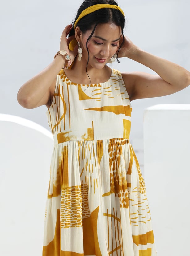 LIBAS Abstract Print Maxi Dress