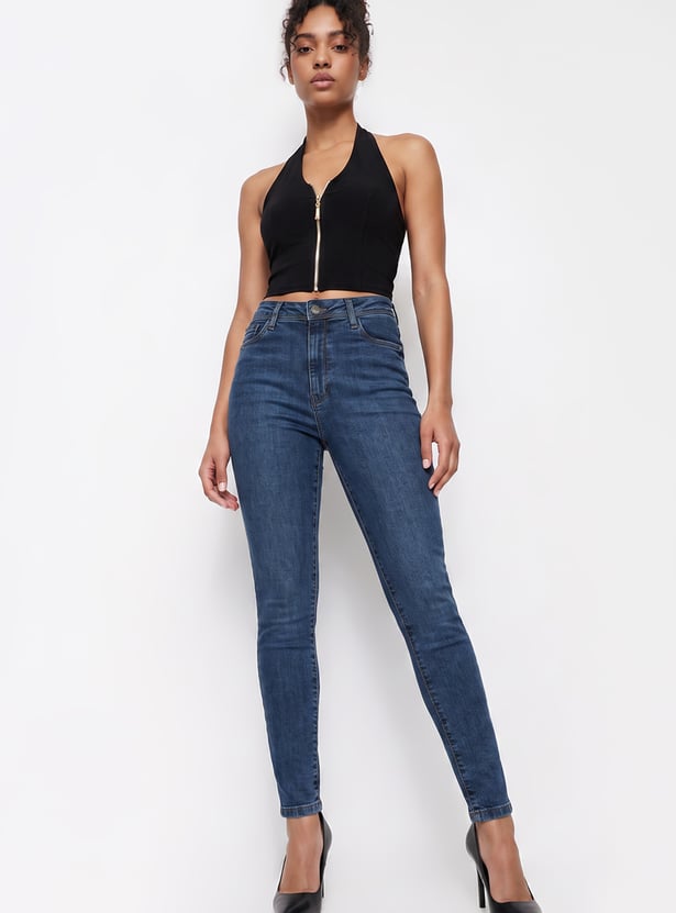 KRAUS Stonewashed Skinny Fit Jeans