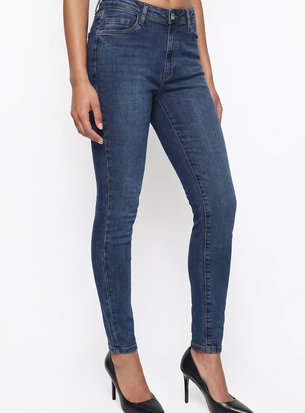 KRAUS Stonewashed Skinny Fit Jeans