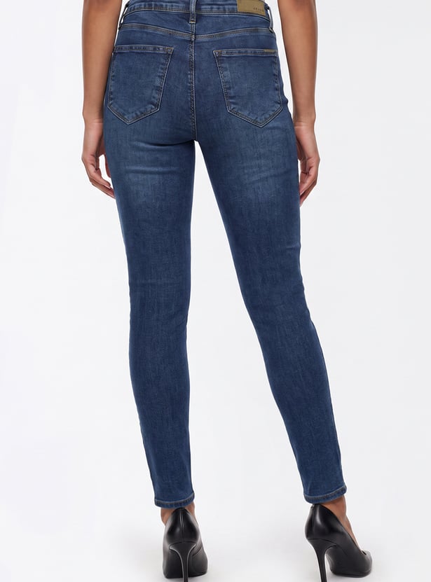 KRAUS Stonewashed Skinny Fit Jeans