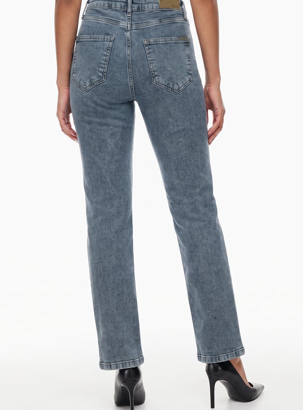 KRAUS Washed Straight Fit Jeans