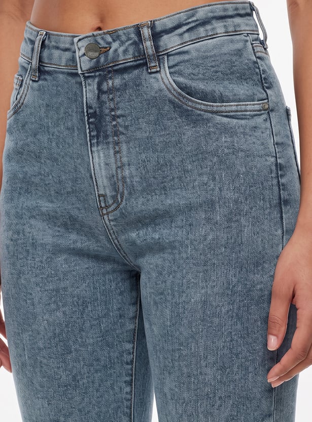 KRAUS Washed Straight Fit Jeans