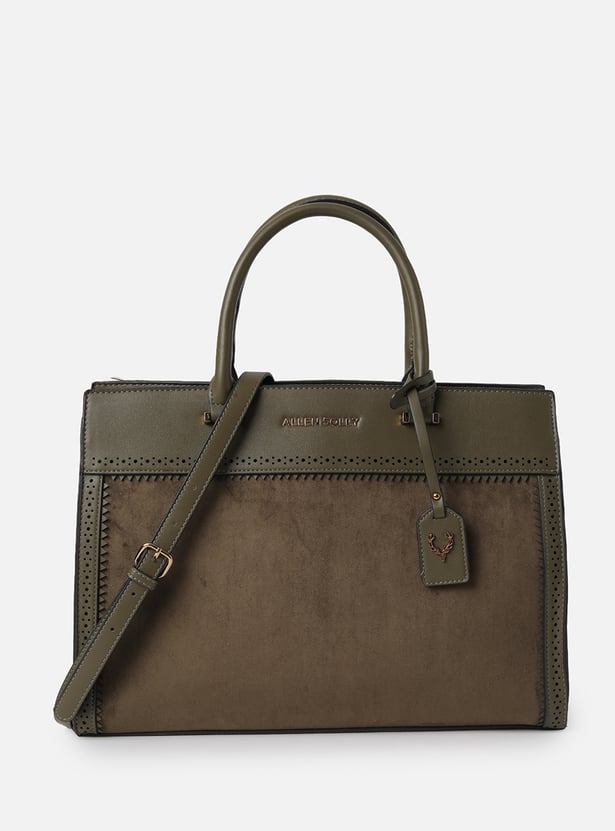 ALLEN SOLLY Solid Laptop Bag