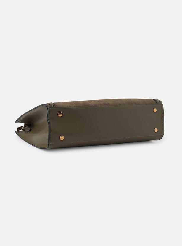 ALLEN SOLLY Solid Laptop Bag