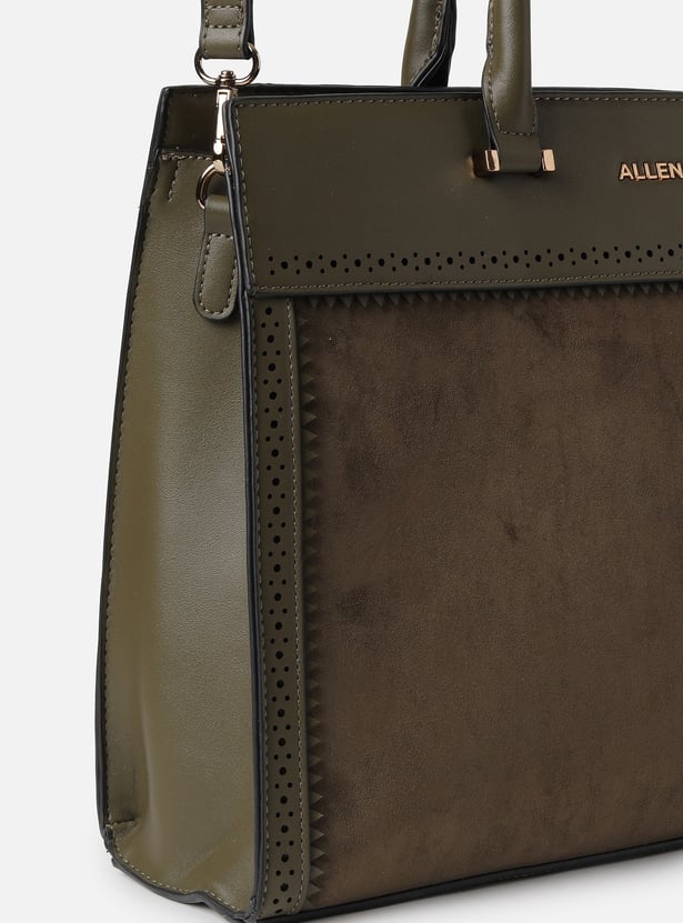 ALLEN SOLLY Solid Laptop Bag