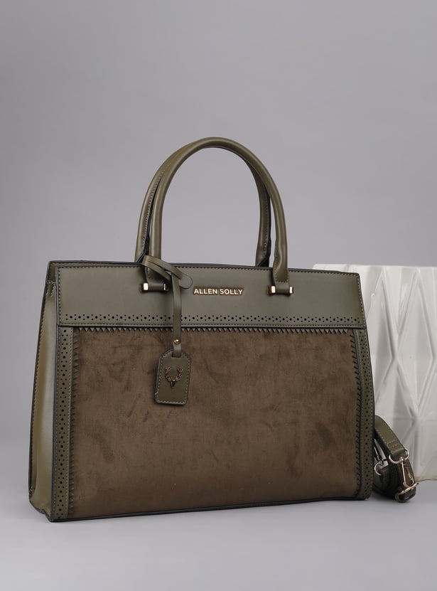 ALLEN SOLLY Solid Laptop Bag