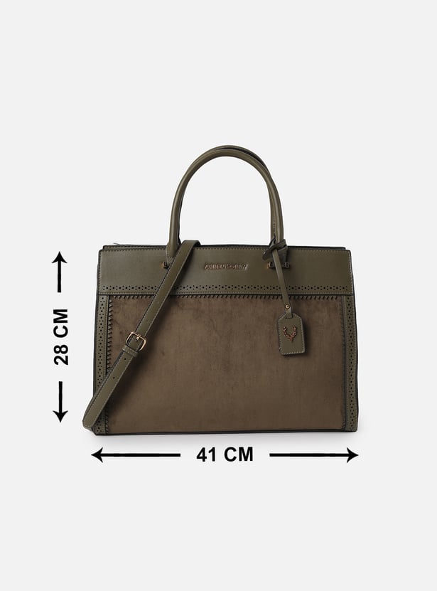 ALLEN SOLLY Solid Laptop Bag