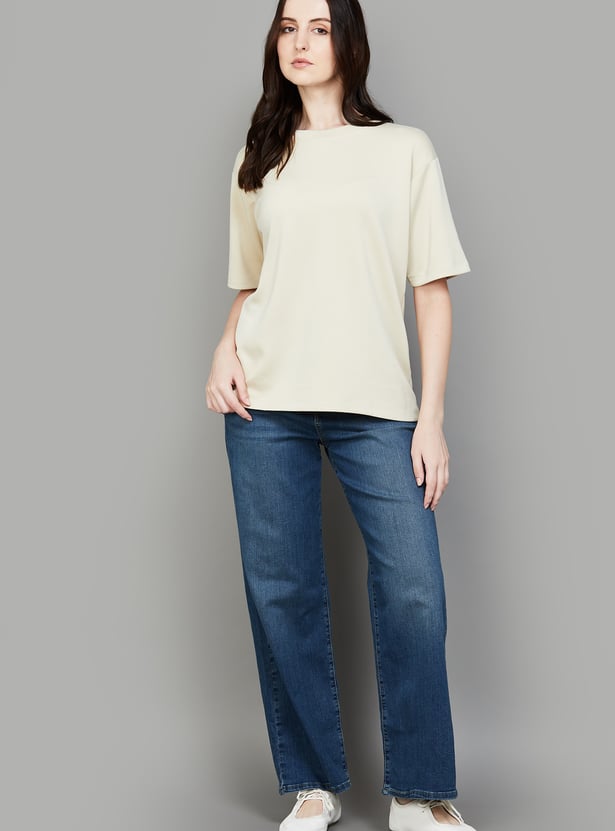 LEVI'S Dark Wash High Rise Wide Leg Jeans