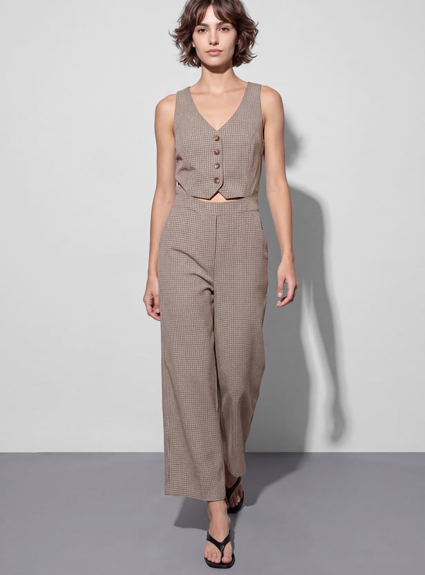 GINGER Checked Jumpsuit