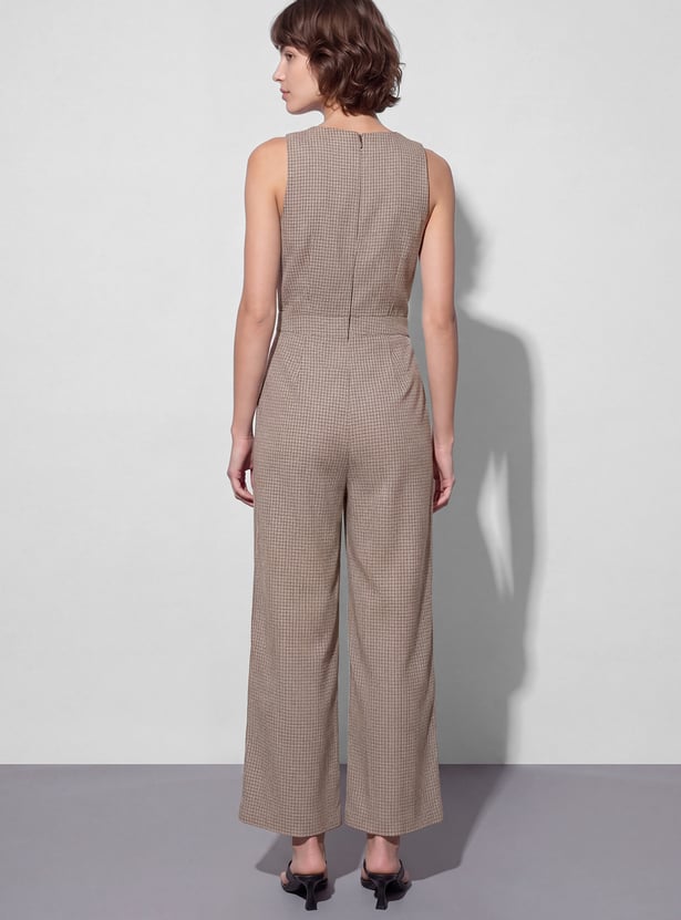 GINGER Checked Jumpsuit