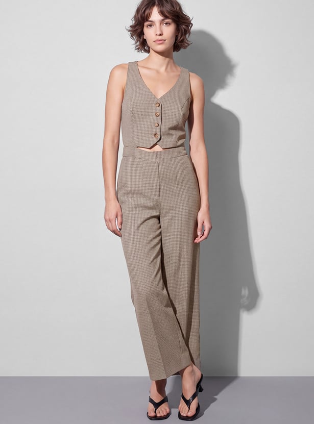 GINGER Checked Jumpsuit