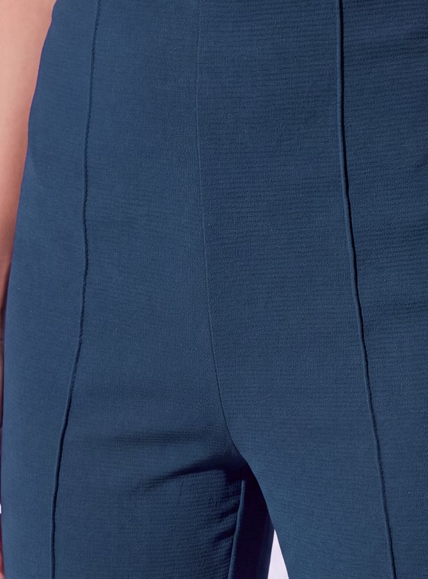 CODE Pintuck Flared Trousers