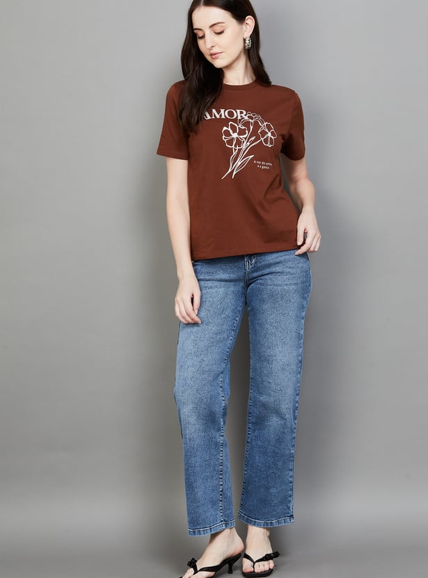 KRAUS Light Wash High Rise Straight Fit Jeans