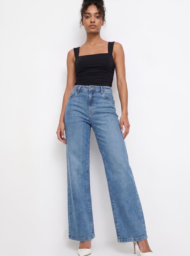 KRAUS Washed Straight Fit Jeans