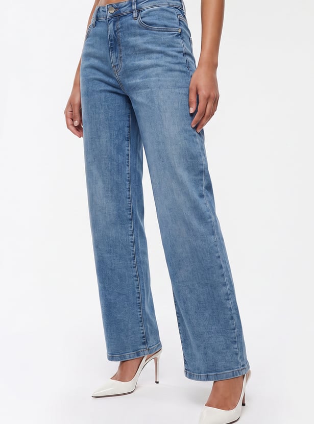 KRAUS Washed Straight Fit Jeans