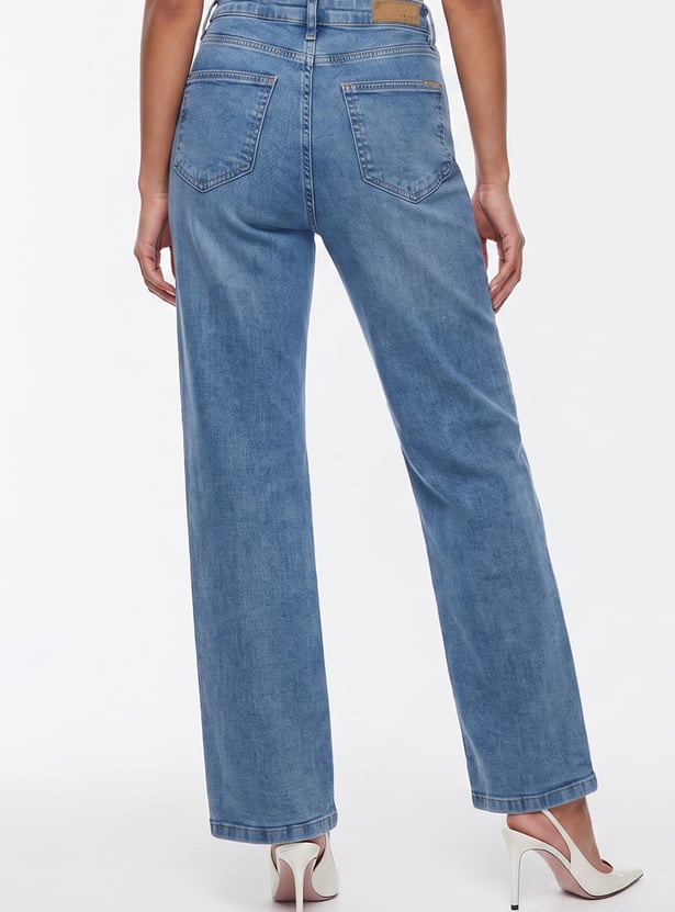 KRAUS Washed Straight Fit Jeans