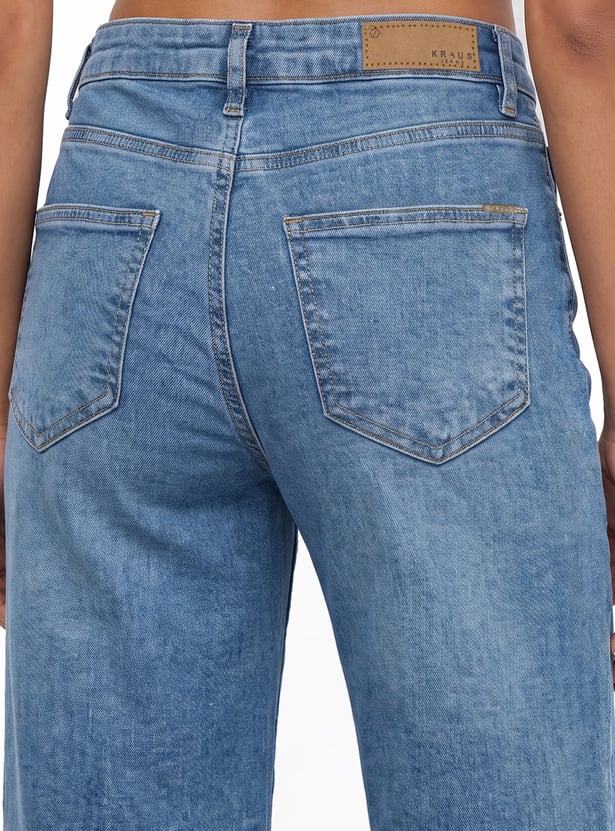 KRAUS Washed Straight Fit Jeans