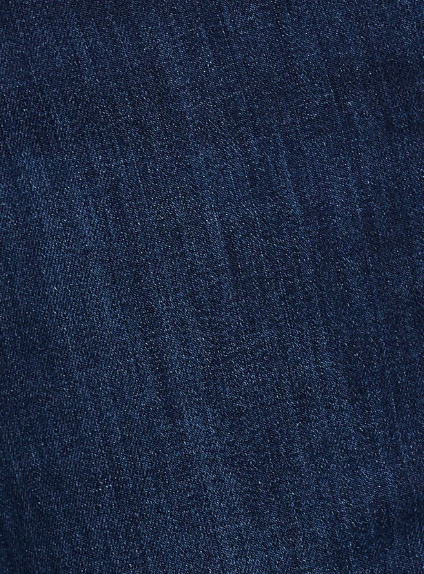 KRAUS Dark Wash High Rise Wide Leg Jeans
