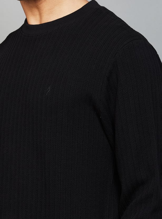 INDIAN TERRAIN Textured Sweatshirt