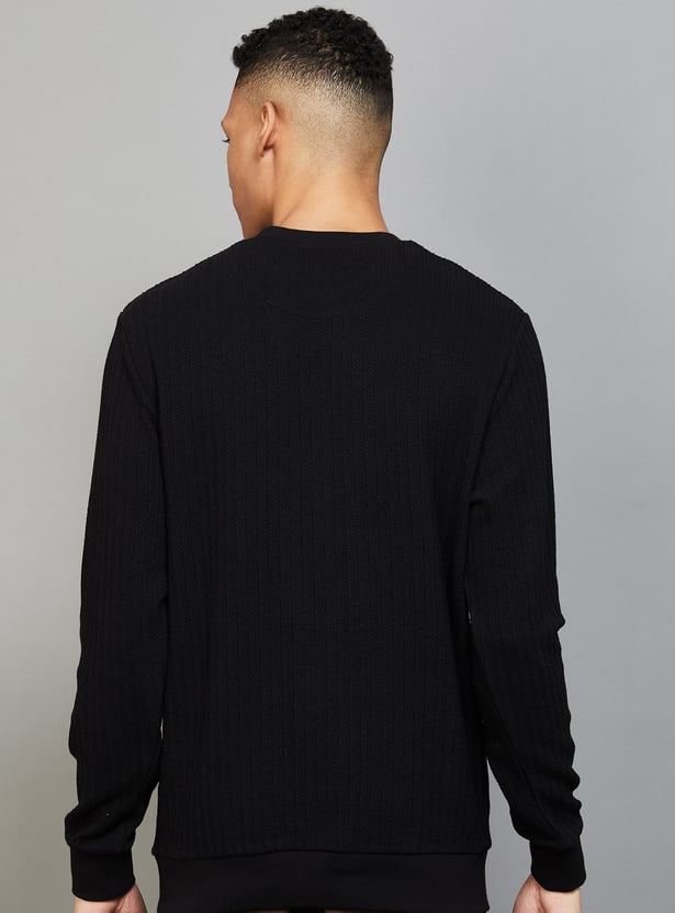 INDIAN TERRAIN Textured Sweatshirt
