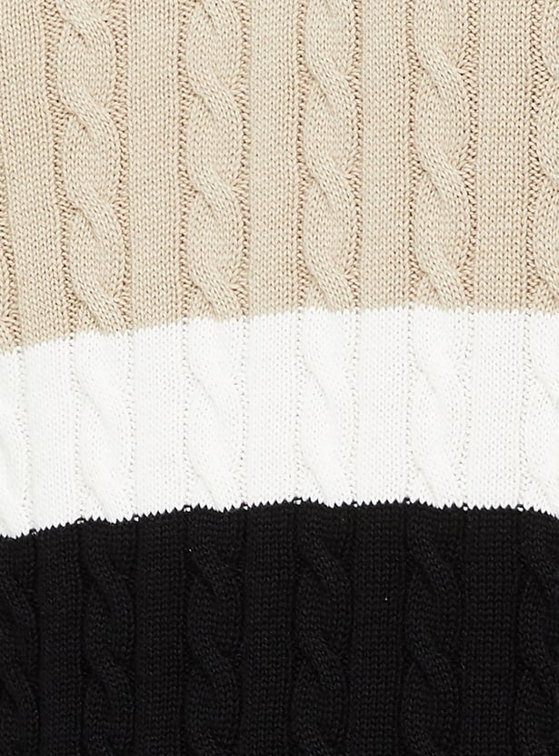 ARROW SPORT Striped Crew Neck Sweater