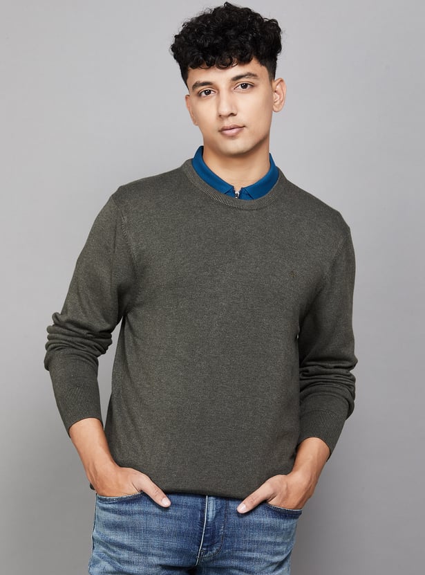 ARROW SPORT Knitted Crew Neck Sweater