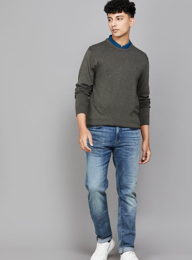 ARROW SPORT Knitted Crew Neck Sweater