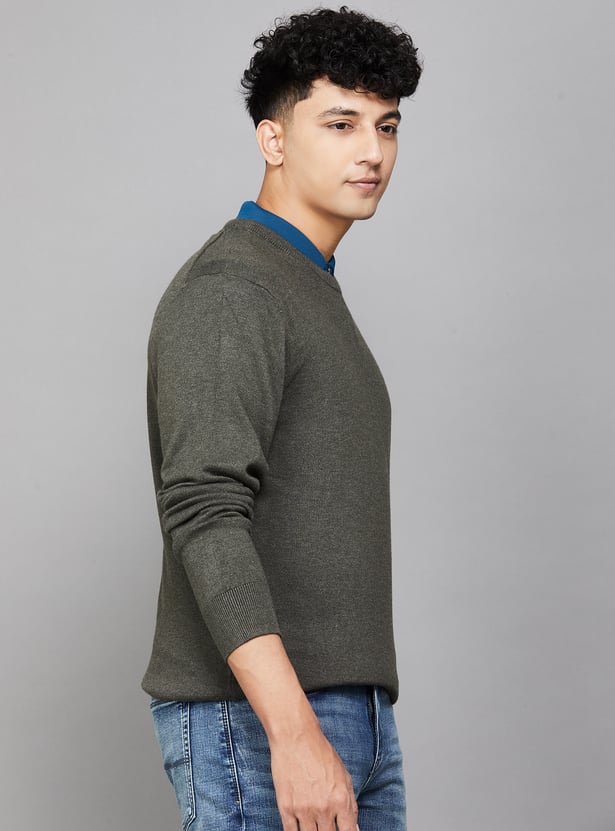ARROW SPORT Knitted Crew Neck Sweater