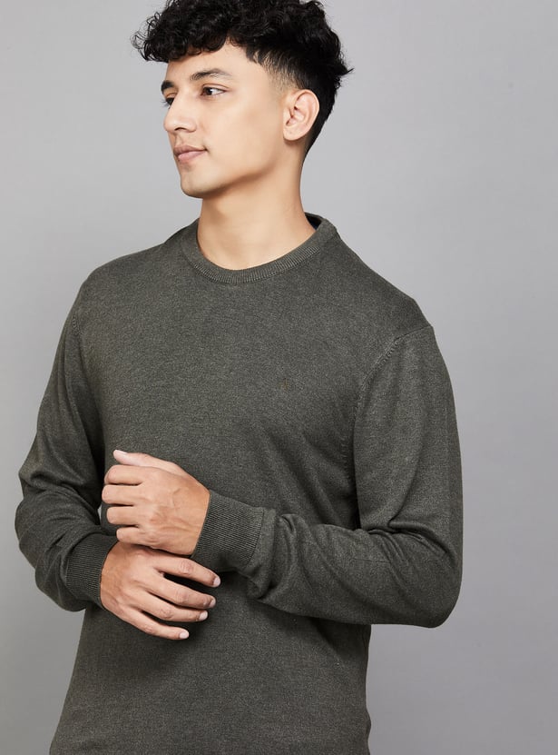 ARROW SPORT Knitted Crew Neck Sweater