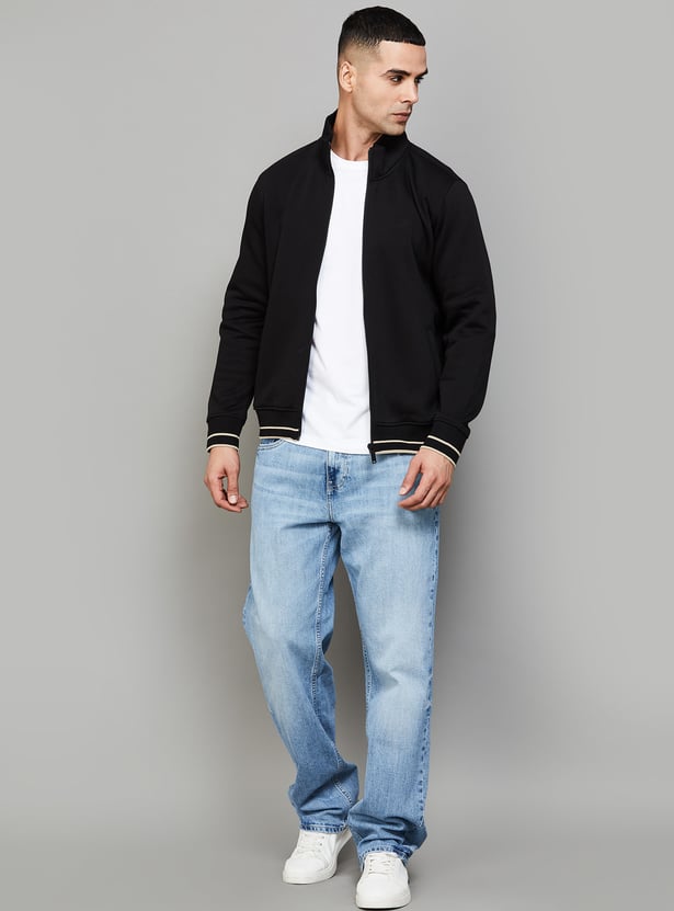 ARROW SPORT Solid High Neck Sweatshirt