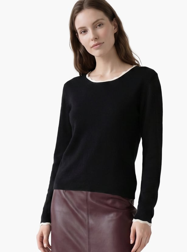 VERO MODA Solid Pullover Sweater