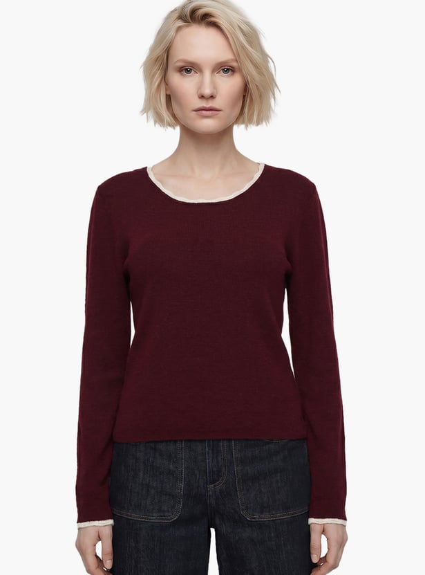 VERO MODA Solid Pullover Sweater