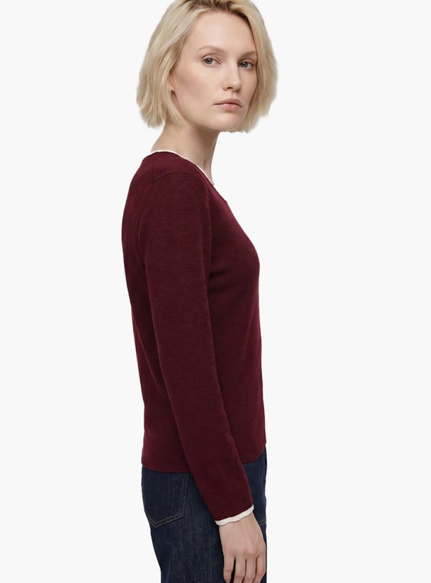 VERO MODA Solid Pullover Sweater