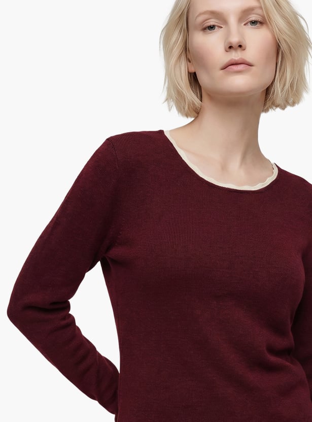 VERO MODA Solid Pullover Sweater