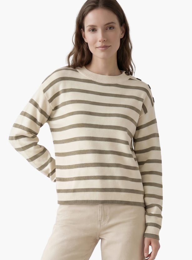 VERO MODA Striped Sweatshirt