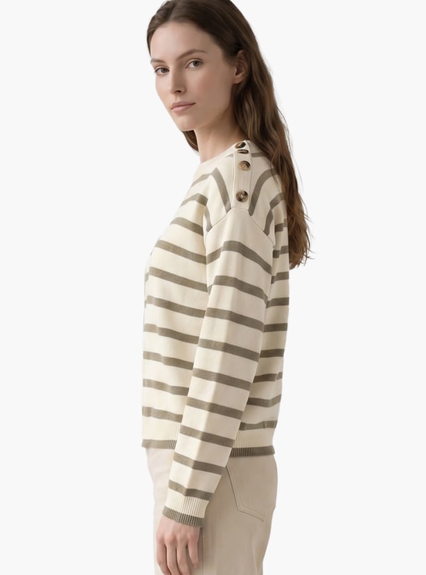 VERO MODA Striped Sweatshirt