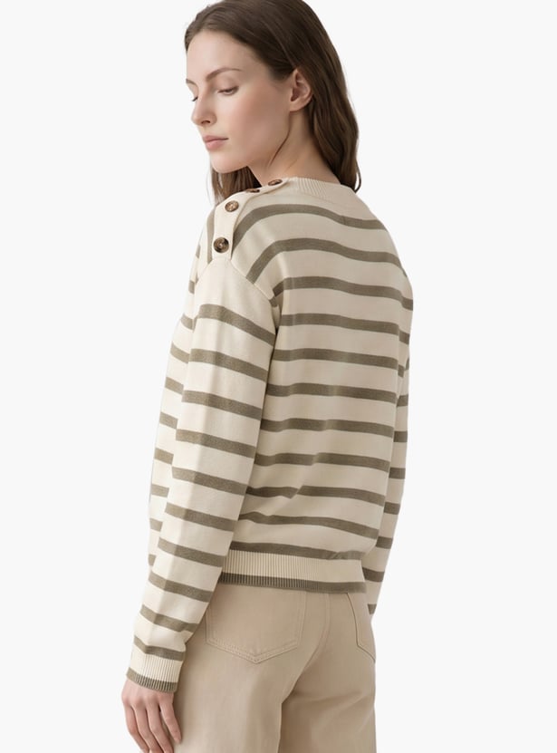 VERO MODA Striped Sweatshirt
