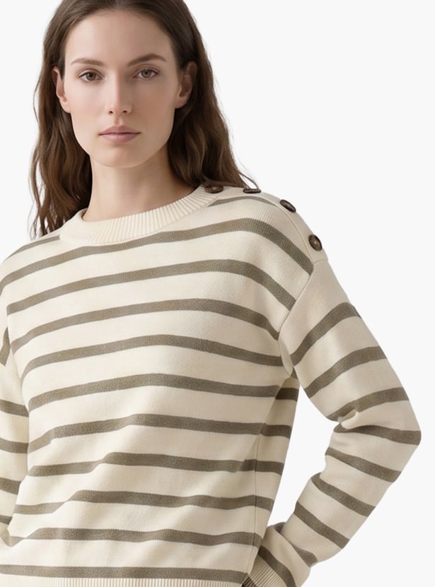 VERO MODA Striped Sweatshirt