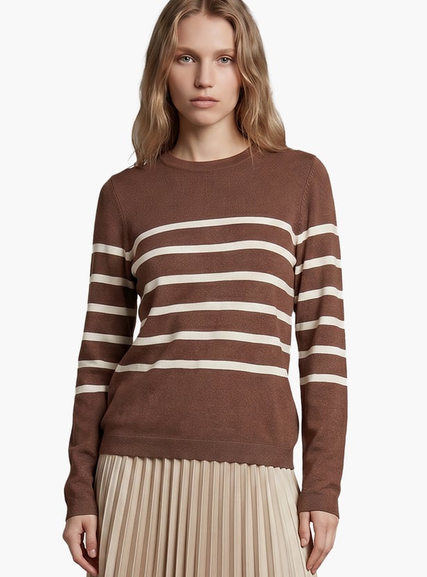 VERO MODA Striped Pullover Sweater