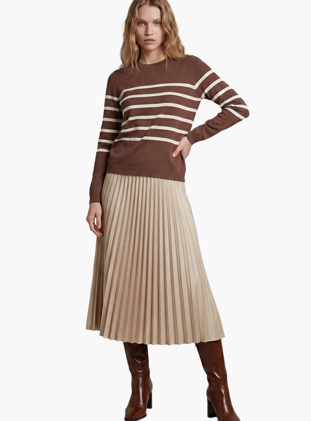 VERO MODA Striped Pullover Sweater