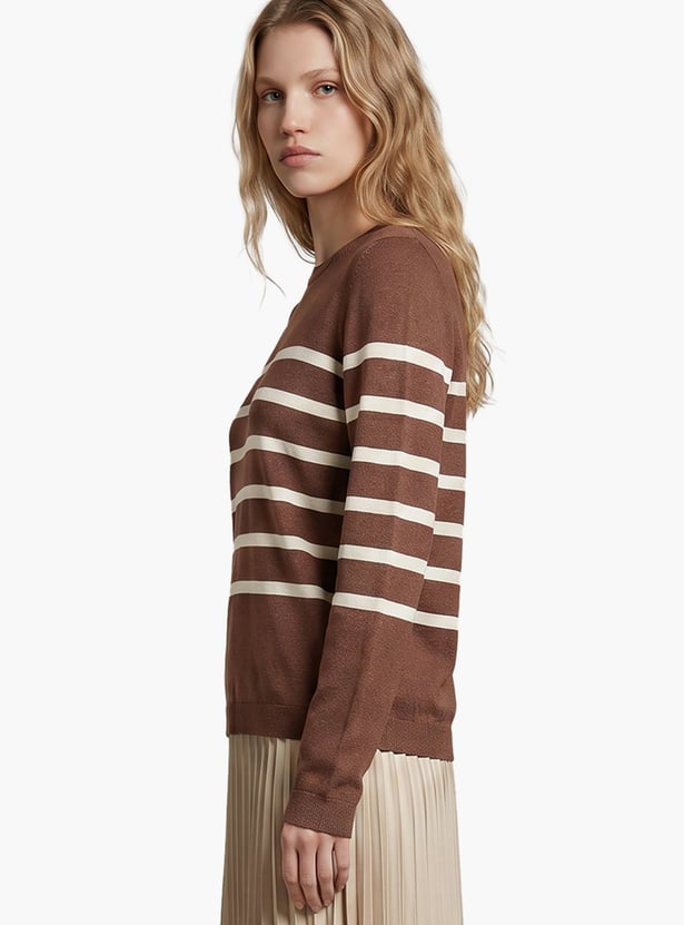 VERO MODA Striped Pullover Sweater