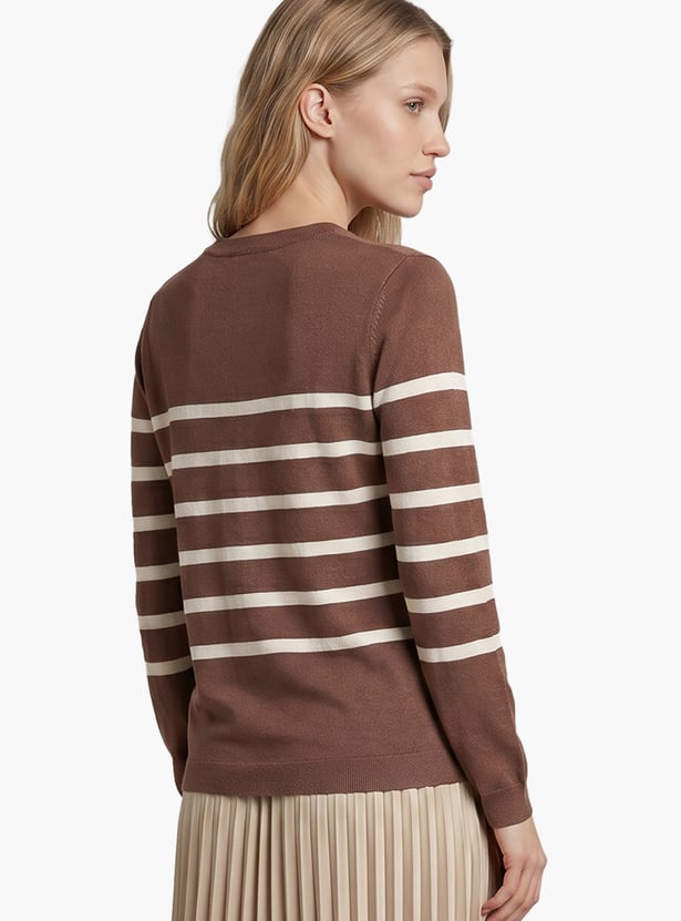 VERO MODA Striped Pullover Sweater