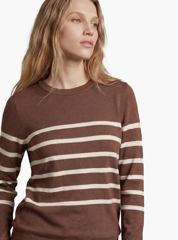 VERO MODA Striped Pullover Sweater