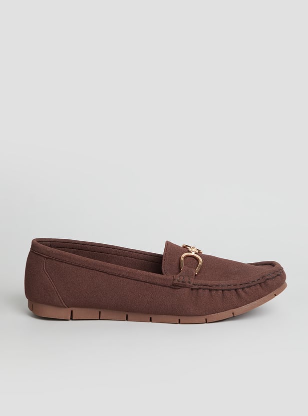 INC.5 Solid Round Toe Loafers