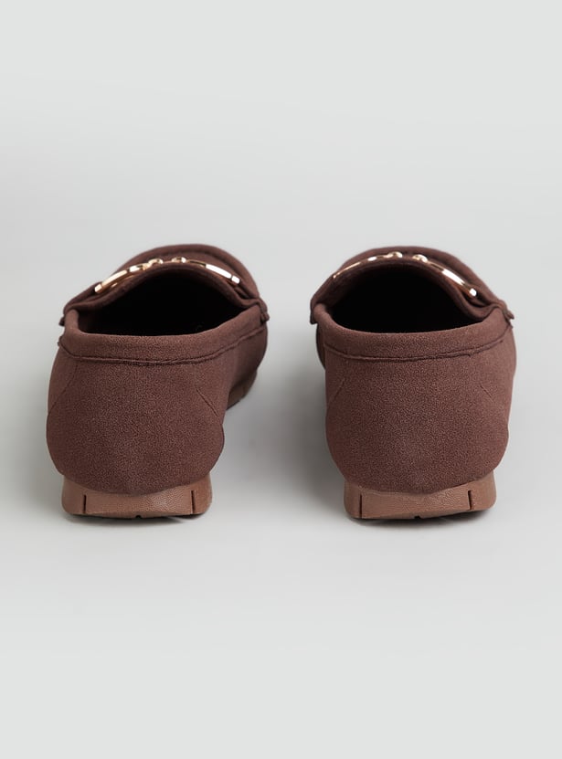 INC.5 Solid Round Toe Loafers