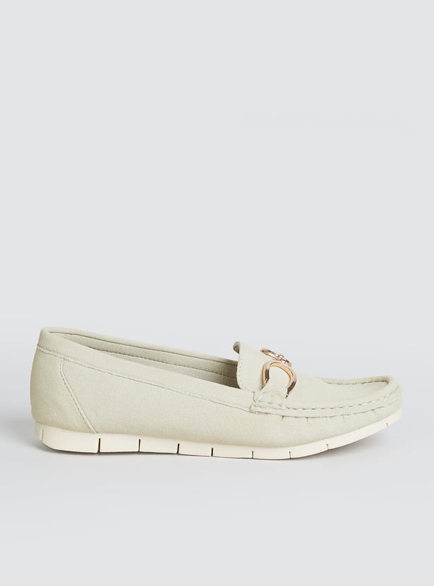 INC.5 Solid Round Toe Loafers