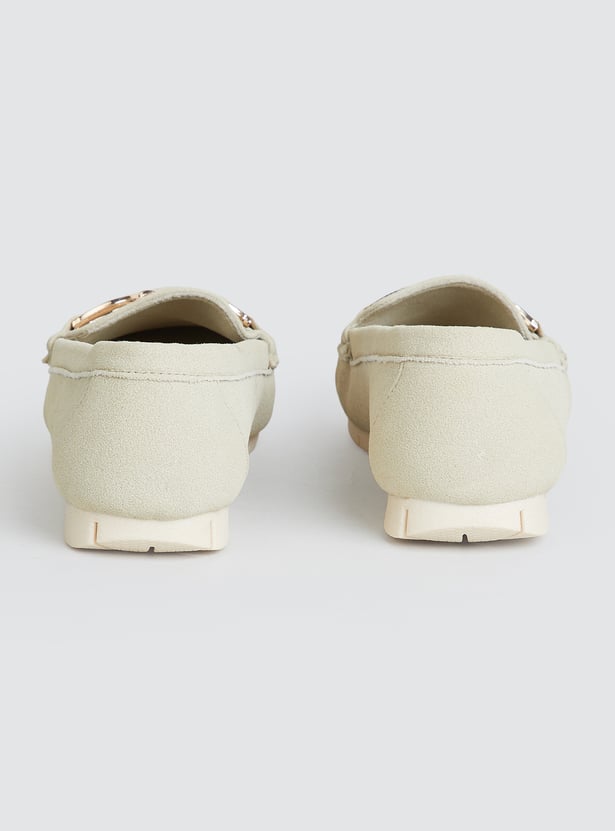 INC.5 Solid Round Toe Loafers