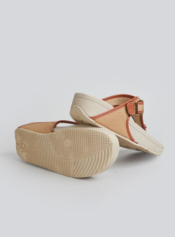 GINGER Solid Thong Strap Flip Flops