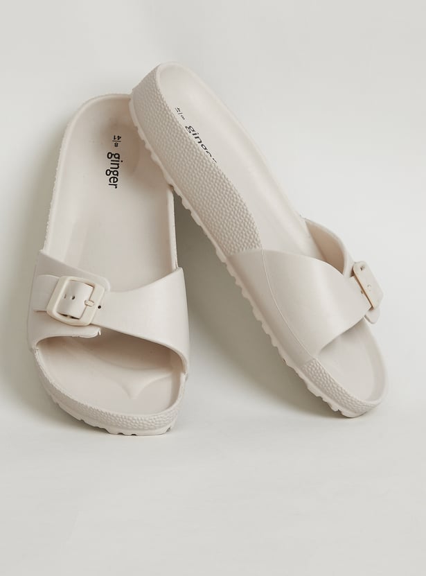 GINGER Solid Buckled Sliders