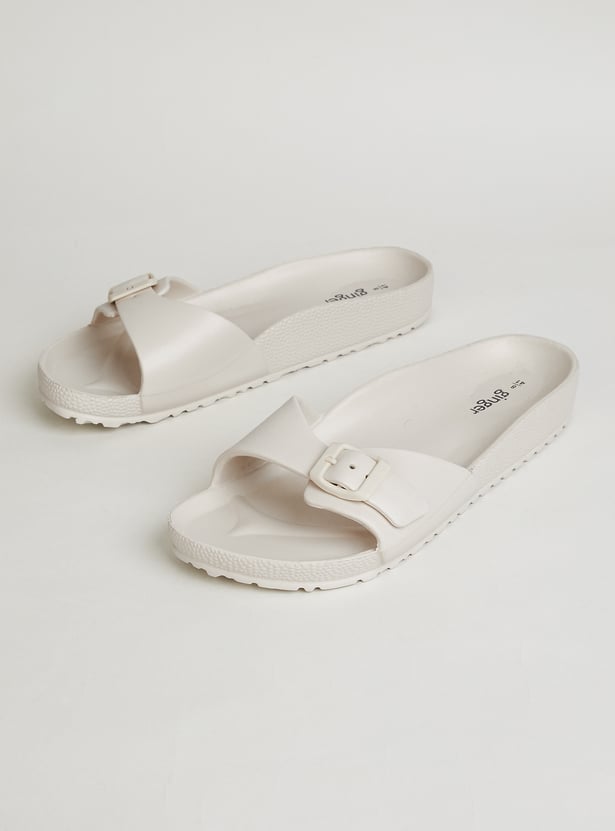 GINGER Solid Buckled Sliders